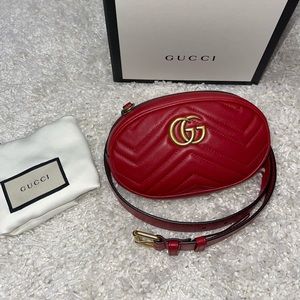Gucci GG Marmont Matelassé Leather Belt Bag